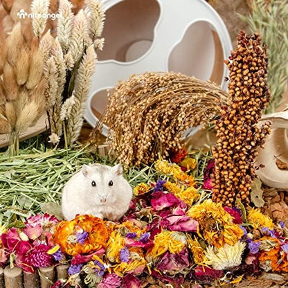 Niteangel Natural & Soft Hamster Bedding Mate: Air-Dried Flowers & No-Add