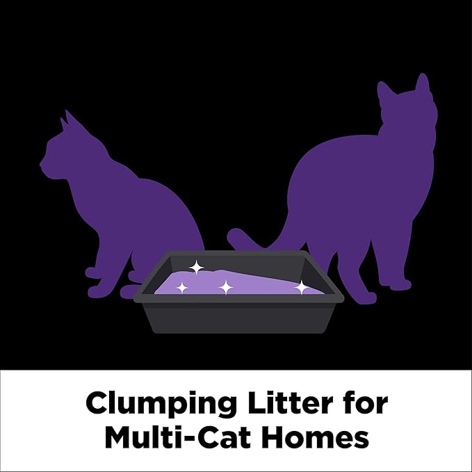 ARM & Hammer Clump & Seal Slide Platinum Multi-Cat Clumping Cat Litter, Easy Clean Technology with No Scrubbing, 14-Day Odor Control, 27.5 lbs