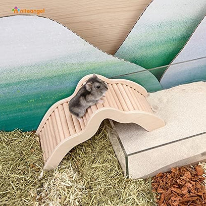 Niteangel Hamster Climbing Bridge Ladder for Hamster Aryclic SandBath Box or Other Small-Sized Pets