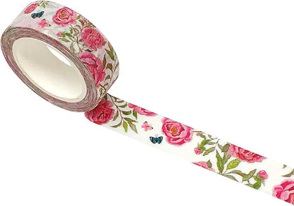 allydrew Washi Masking Tape, 15mm x 5M, Roses