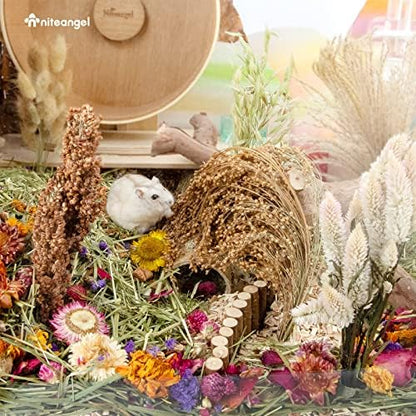 Niteangel Natural & Soft Hamster Bedding Mate: Air-Dried Flowers & No-Add