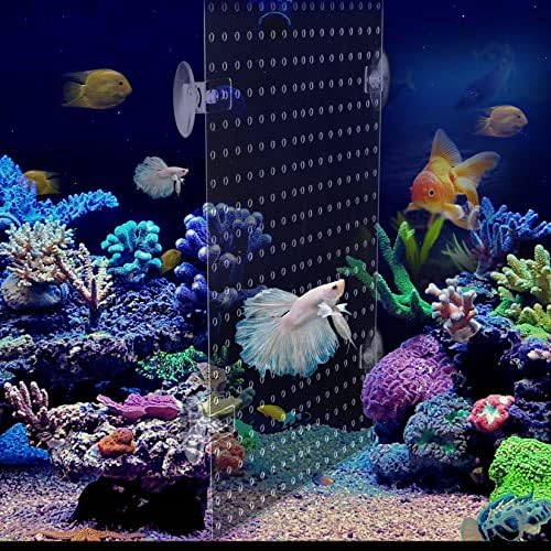 Yes!Fresh Acrylic Aquarium Fish Tank Divider Clear Kit Fit for All Type Aquarium Divider for 10 Gallon Fish Tank and Up to 950 Gallon Tank Divider (Kit C - 4 PCs 5.9"x11.8")