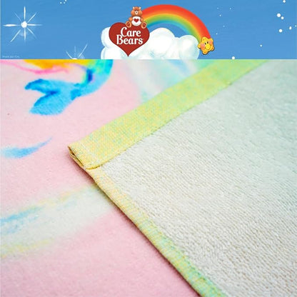 Franco Collectibles Care Bears Heart Classic Retro Super Soft Cotton Bath/Pool/Beach Towel, 60 in x 30 in, (Official Licensed Product)