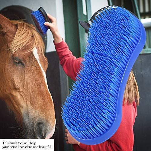 Magic Horse Brush, Lightweight, Professional Horse Cleaning, Grooming, Silicone Brush, Riding Massage Tool