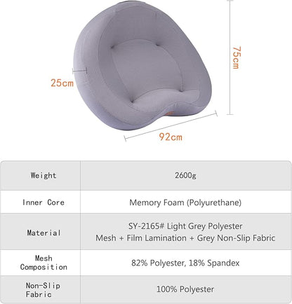 Orthopedic Memory Foam Dog Bed, Large Waterproof Pet Sofa with Sides & Removable Washable Cover, Non-Slip Bottom Supportive Couch for Large Dogs, Gray