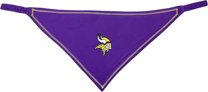 Pets First NFL Minnesota Vikings TIE Bandana, Size Large/X-Large. Dog Bandana Scarf Bib for Pet Cat Dog. The Ultimate Game-Day, Party Bandana