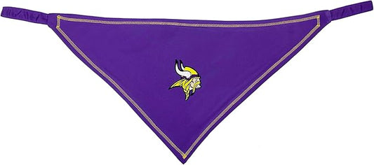 Pets First NFL Minnesota Vikings TIE Bandana, Size Large/X-Large. Dog Bandana Scarf Bib for Pet Cat Dog. The Ultimate Game-Day, Party Bandana