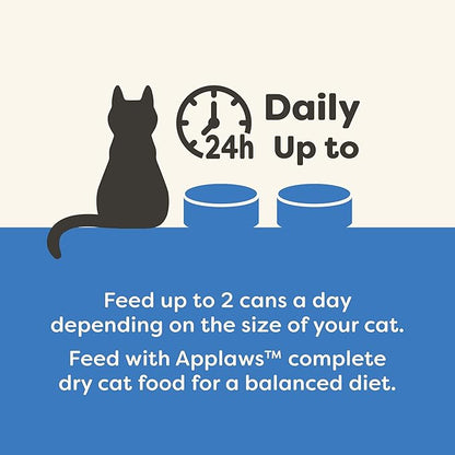 Applaws Natural Wet Canned Cat Food, Limited and Natural Ingreidents, High Protein with No Artificial Additives, Fish Selection in Broth (36 x 2.47oz Cans)