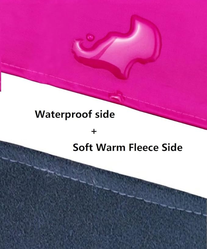 2 Sides Cat Kitty Hammock Hanging Bed - Waterproof Hammock Fleece Warm Swing Bed for Cat Ferret Rabbit Bunny Small Animal Cage Hammock (Small, Red)