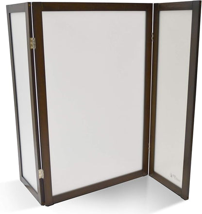PetFusion Privacy Screen Cat Litter Box Furniture, 48"L x 0.6"W x 36"H, Walnut Brown