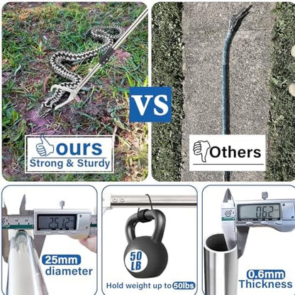 Snake Catcher Grabber, 69" Snake Grabber Tool for Rattlesnake Heavy Duty Professional Reptile Tongs Extra Long with Wide Jaw Handling Tool Stainless Steel Tube Sponge Handle