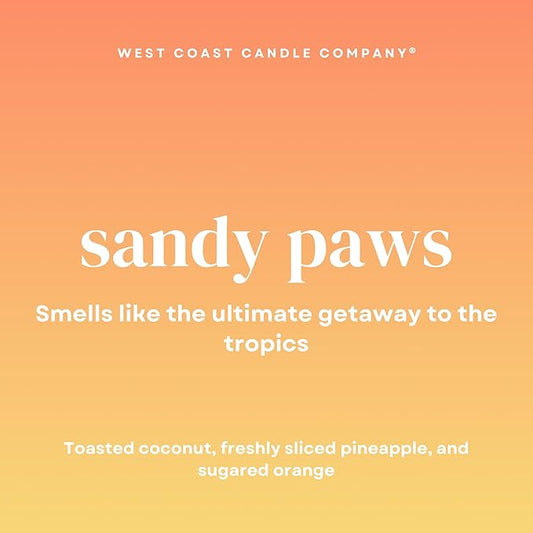 Pet Safe Wax Melts for Dogs | Non Toxic Soy Wax Melts | Natural, Paraffin-Free, Clean Burning | Odor Eliminating Wax Cubes | Sandy Paws