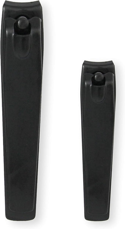 Amazon Basics Toenail and Fingernail Clipper Set, Nail Clippers, Grooming Tool, Black
