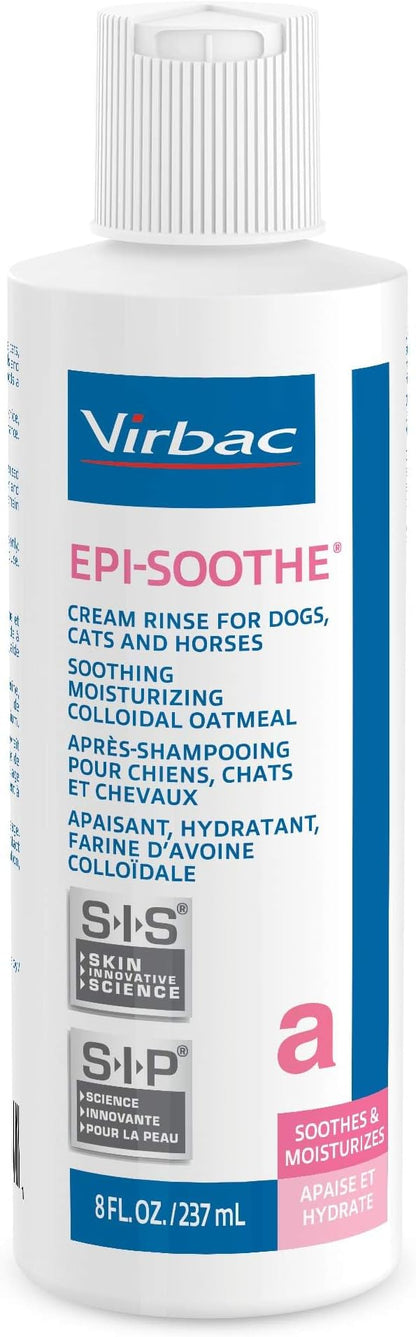 Virbac EPI-SOOTHE® Cream Rinse | Pet Conditioner For Dogs, Cats & Horses (8 oz) - For Dry and Sensitive Skin