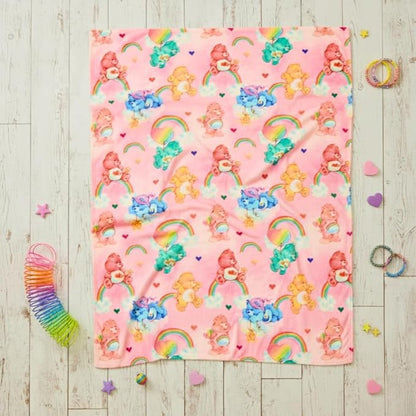 Care Bears Nostalgic Classic Bedding Super Soft Plush Cozy Throw, 46 in x 60 in, (Officially Licensed Product) by Franco Collectibles