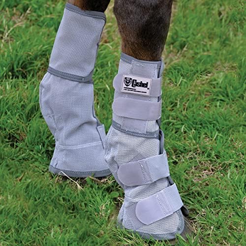 Cashel Crusader Horse Fly Leg Guards Grey Horse