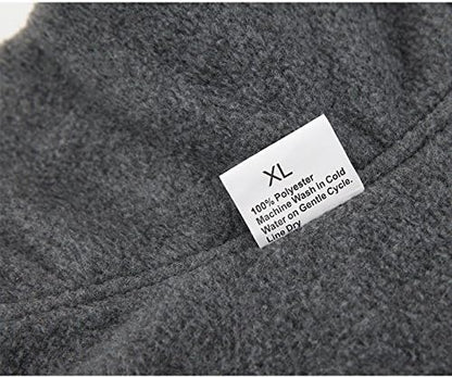 Creation Core Windproof Plush with Sport Vest Dog Clothes Night Reflective Jacket Pet Keep Warm Jacket No Pull No Choke Design Eco-Friendly for Small and Large Big Dog(Grey M)