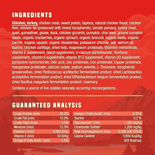 Stella & Chewy's Wild Red Raw Blend Kibble - Premium Freeze-Dried Raw Coated Dog Food - Perfect for Picky Eaters - High Protein Grain Free with 6 Poultry Sources - 3.5lb Bag (Pack of 3)