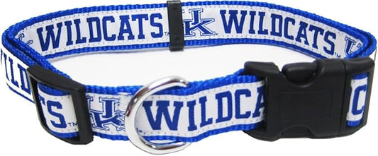 Pets First Collegiate PET Collar OLD VERSION Kentucky Wildcats Dog Collar, Size Medium. Best Sports Team Collar for Dogs & Cats. A Shiny & Colorful Dog & Cat Collar Licensed by The NCAA