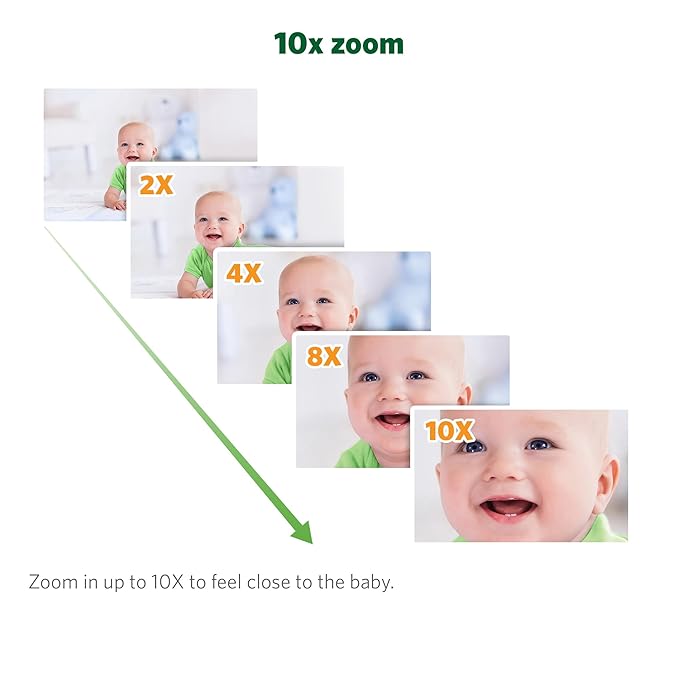 LeapFrog Scout LF2911 Baby Monitor Camera, WiFi Remote Access, 1080p HD 360 ° Pan & Tilt Smart Camera, 2-Way Audio Talk, Night Light, Night Vision, Soothing Sounds, Temp. & Humidity Sensor
