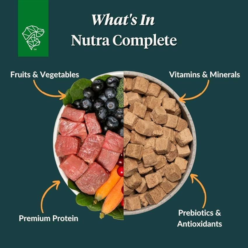 ULTIMATE PET NUTRITION Nutra Complete Freeze-Dried Raw Dog Food, Duck 3lb