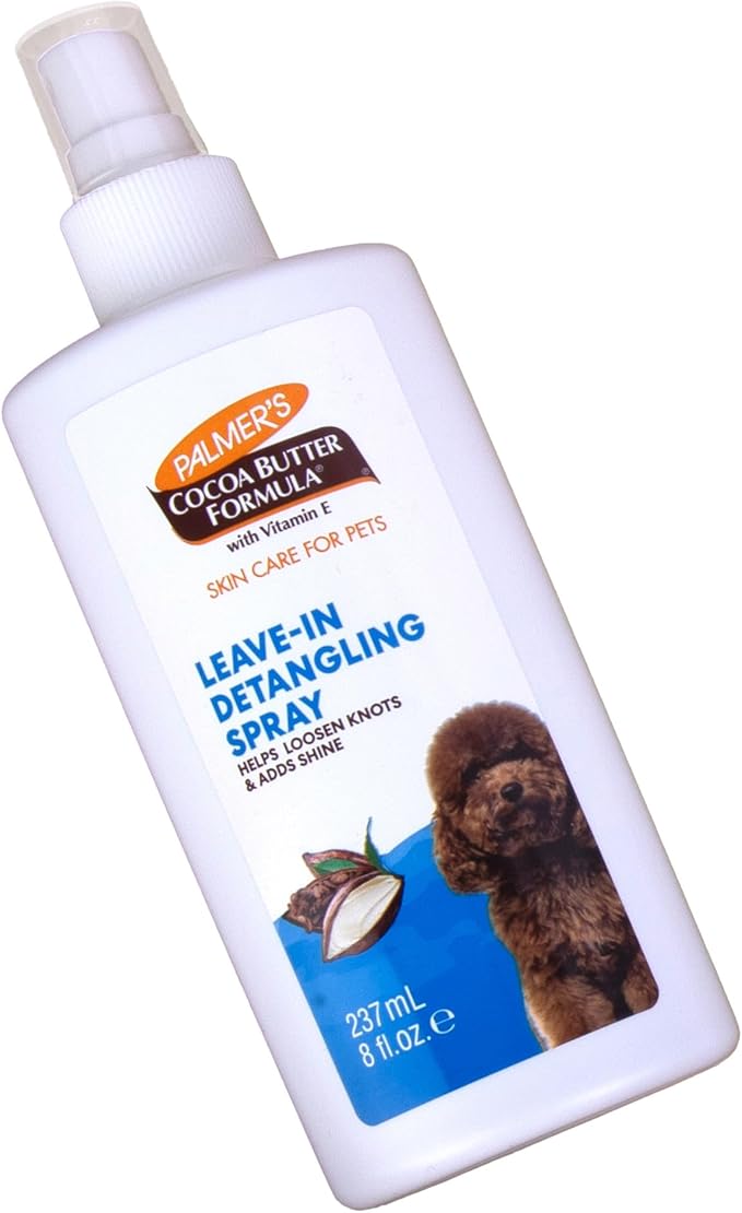 Palmer's for Pets Detangling & Conditioning Spray with Cocoa Butter; Leave-in Dog Conditioner with Vitamin E and Cocoa Butter, De-Matting Spray for Dogs, 8 Fl Oz - 6 Pack
