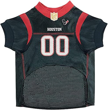 Pets First NFL Houston Texans Dog Jersey, Size Small, Football Shirt Costume for Pet, Dog Sports T-Shirt, NFL Team Clothing for Cats, Licensed Pet Apparel Available in 7 Sizes and 32 Teams