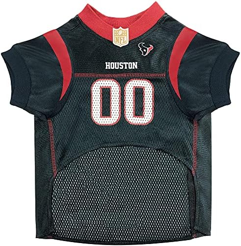 Pets First NFL Houston Texans Dog Jersey, Size Medium, Football Shirt Costume for Pet, Dog Sports T-Shirt, NFL Team Clothing for Cats, Licensed Pet Apparel Available in 7 Sizes and 32 Teams