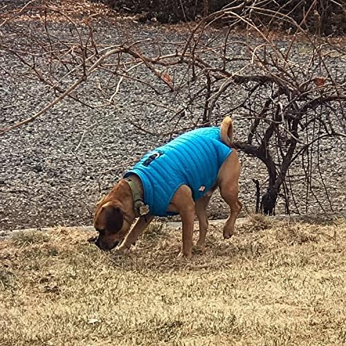 Gooby Puffer Vest Dog Jacket, Blue, X-Large