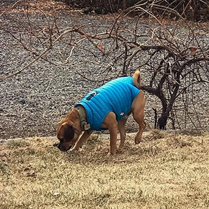 Gooby Puffer Vest Dog Jacket, Blue, X-Large