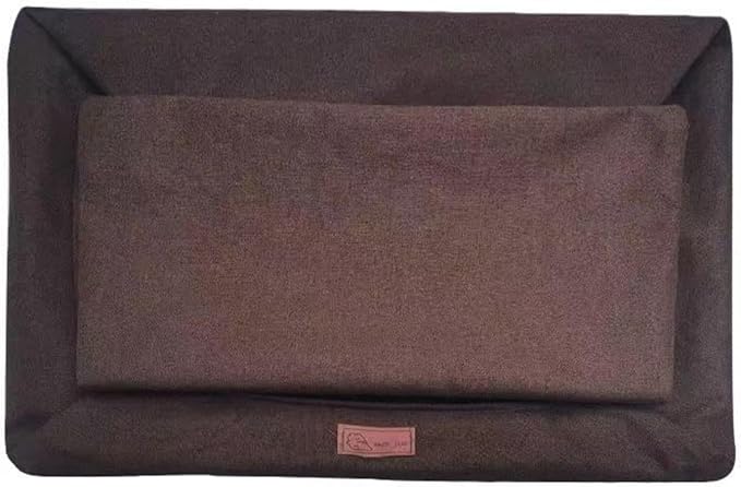 Dog Bed, Removable and Washable Dog Kennel Dog Sofa Litter pet Kennel Four Seasons Dog Kennel cat Kennel cat Litter. (Curry, Size S (Recommended Within 5kg))