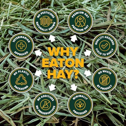 Eaton Pet and Pasture Western Timothy Hay Orchard Blend for Pets, 25 Lb Box