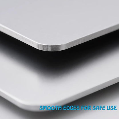 Aluminum Pet Cooling Pad for Bunny, Cat, Rabbit, Hamster, Guinea Pig and Other Small Pets, 11.8" X 7.9" Summer Animal Cool Mat Plate Ice Bed Cage Accessories