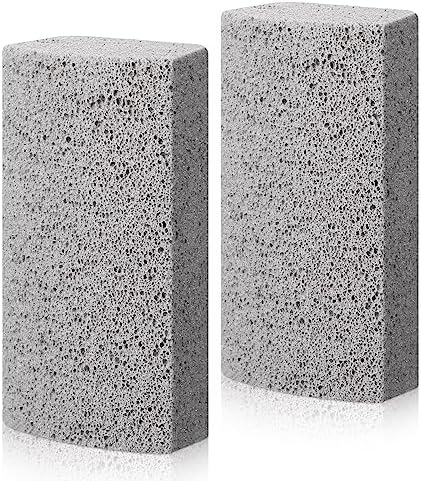 Loopeer 2 Pcs Pet Hair Remover Pumice Stone for Dog Cat Hair Removal Cleaning Pet Fur Stone 6 Inch Dog Fur Cleaning Tool for Car Interior Bedding Carpet Couch Furniture(3.74 x 2 x 1.6 in)