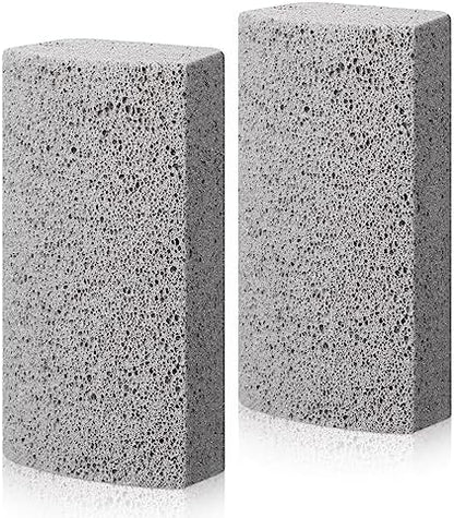 Loopeer 2 Pcs Pet Hair Remover Pumice Stone for Dog Cat Hair Removal Cleaning Pet Fur Stone 6 Inch Dog Fur Cleaning Tool for Car Interior Bedding Carpet Couch Furniture(3.74 x 2 x 1.6 in)