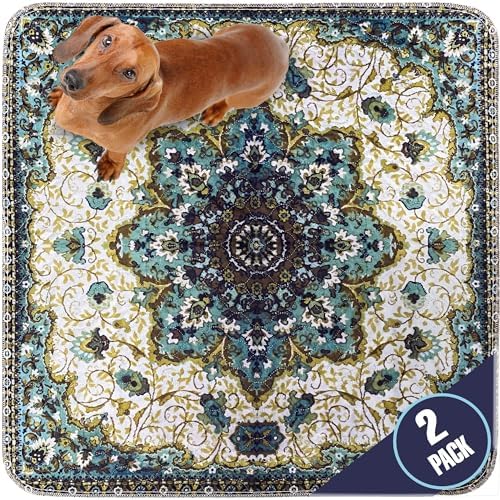 PUPIBOO Washable Pee Pads for Dogs and Cats - Super Absorbent Reusable Puppy Training Pads - 100% Waterproof, Leak-Proof & Non-Slip Whelping Pads for Pet Housebreaking
