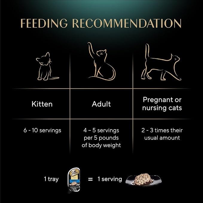 Sheba Perfect Portions Wet Cat Food Cuts in Gravy,Cat Food Wet Recipe,Tender Trout Entree,2.6 oz. Twin-Pack Trays (,48 Servings),24 Count (Pack of 2)