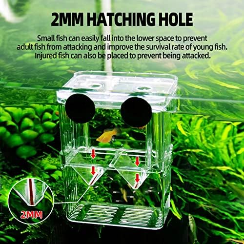 Aquarium Hatchery Incubator Breeding Box, Fish Tank Acrylic Isolation