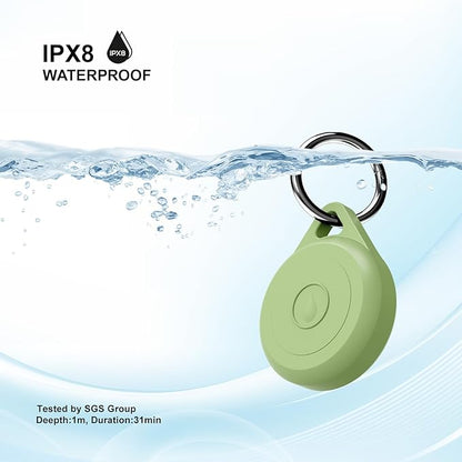 for Air tag Keychain Holder Case for Apple Air tag, 2 Pack of IPX8 Waterproof, Fully Shockproof, Anti Scratch for Air tag Holder Case for Key, Kid, Bag, Luggage, Pets Collar