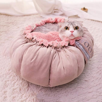 Pet beds, Puppy Cat Litter Warm Sleeping Bed Dual-use Flower Shape Pet Bed,2 Sizes(L)