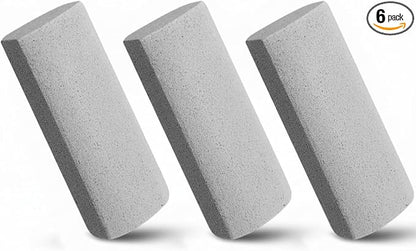 6 Pcs Abbyike Pet Hair Remover Rock Pumice Stone for Dog Cat Hair Pet Removal Cleaning Fur Removal Block Tool Scraper for Car, Carpet, Couch, Beding, Fufmiture Cleaning (6.1 x 2.56 x 1.4 Inch,Gray)
