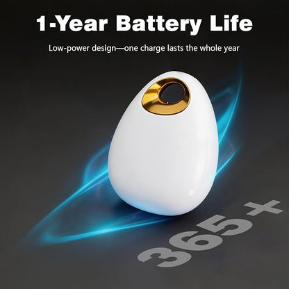 Pet GPS Tracker for Dogs & Cats, No Subscription Required, Smart Location Tracker for iOS & Android, IP67 Waterproof, Built-in Speaker, 1-Year Battery, Location History & Sharing