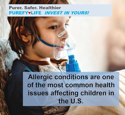 PUREFY Anti-Allergen Spray (16oz, 2pk), Hypoallergenic. Eliminate Inanimate Allergens and Odor. Baby Safe. Unscented. No Residue. Safe for Babies & Pets. Allergen Reducer for Healthier Life!