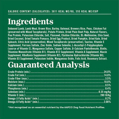 Nutro Natural Choice Adult Dry Dog Food, Lamb & Brown Rice Recipe, 30 lb