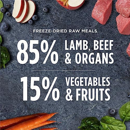 Instinct Freeze Dried Raw Meals, Natural Dry Dog Food, Grain Free - Grass Fed Lamb, 9 oz. Bag
