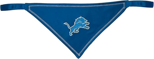 Pets First NFL Detroit Lions TIE Bandana, Small/Medium. Dog Bandana Scarf Bib for Pet Cat Dog. The Ultimate Game-Day, Party Bandana