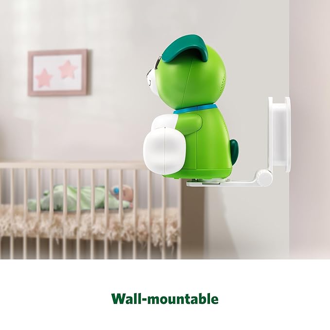 LeapFrog Scout LF2911 Baby Monitor Camera, WiFi Remote Access, 1080p HD 360 ° Pan & Tilt Smart Camera, 2-Way Audio Talk, Night Light, Night Vision, Soothing Sounds, Temp. & Humidity Sensor