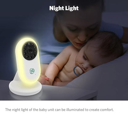 LeapFrog LF2423 Baby Monitor – 2.8” IPS LCD Screen, 1000ft Range, Night Vision, 2‑Way Audio, Lullabies, Temperature Sensor, Secure No‑WiFi Transmission
