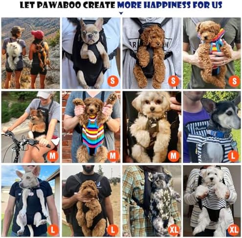 Pawaboo Pet Front Carrier Backpack for Small Medium Dogs