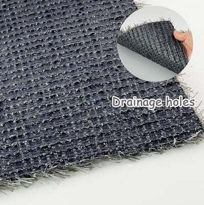 PINVNBY 4 Pcs Washable Chicken Pads for Nesting Box,Artificial Grass Mat for Chicken Coop Laying Hen Nest Bedding Fake Grass Synthetic Turf Mats for Pet Garden Lawn Indoor Outdoor(Gray)
